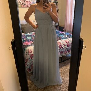 Azazie Blake Bridesmaid dress in Dusty Blue